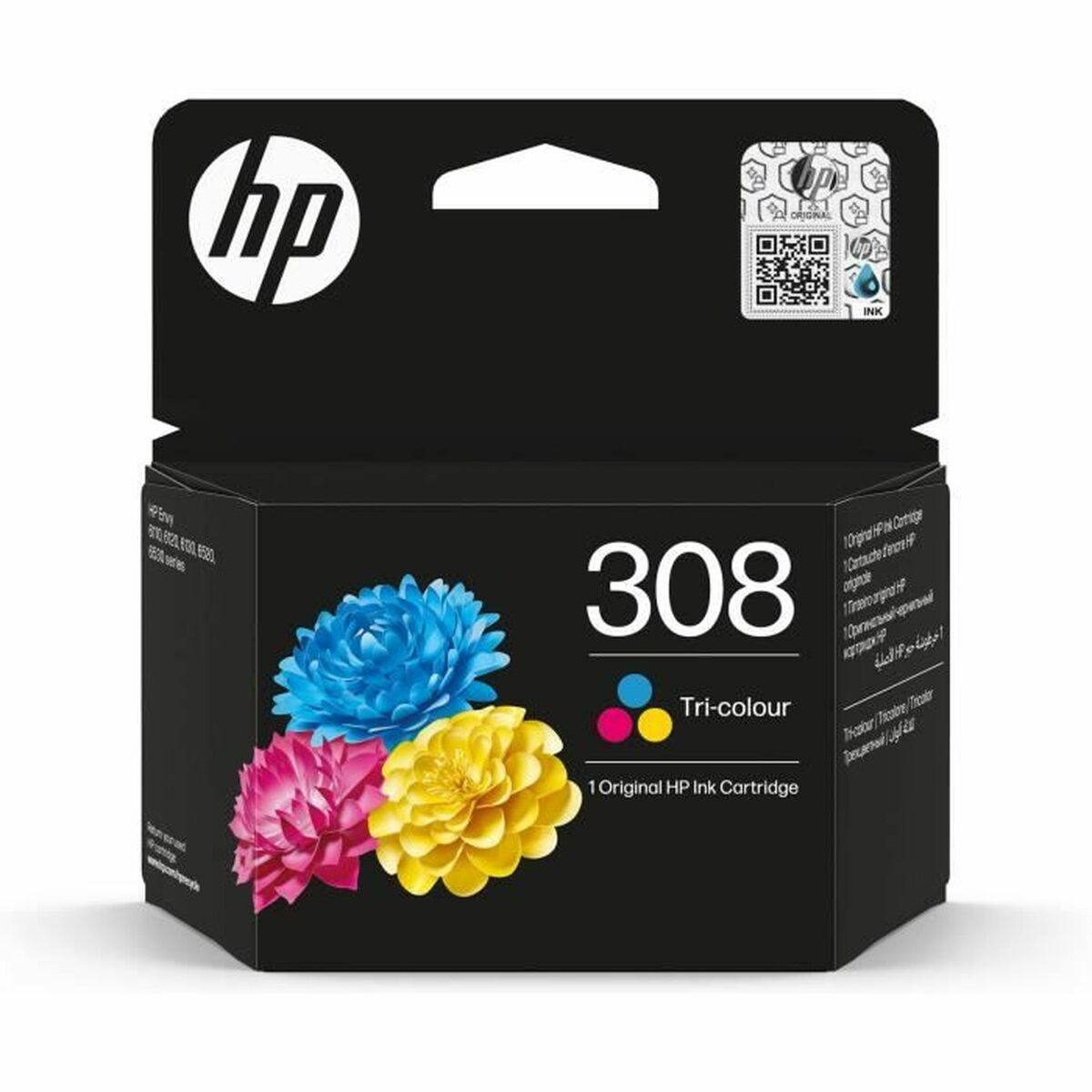 Original Tintenpatrone HP 308 Schwarz Zyanblau/Magenta/Gelb (1 Stück)