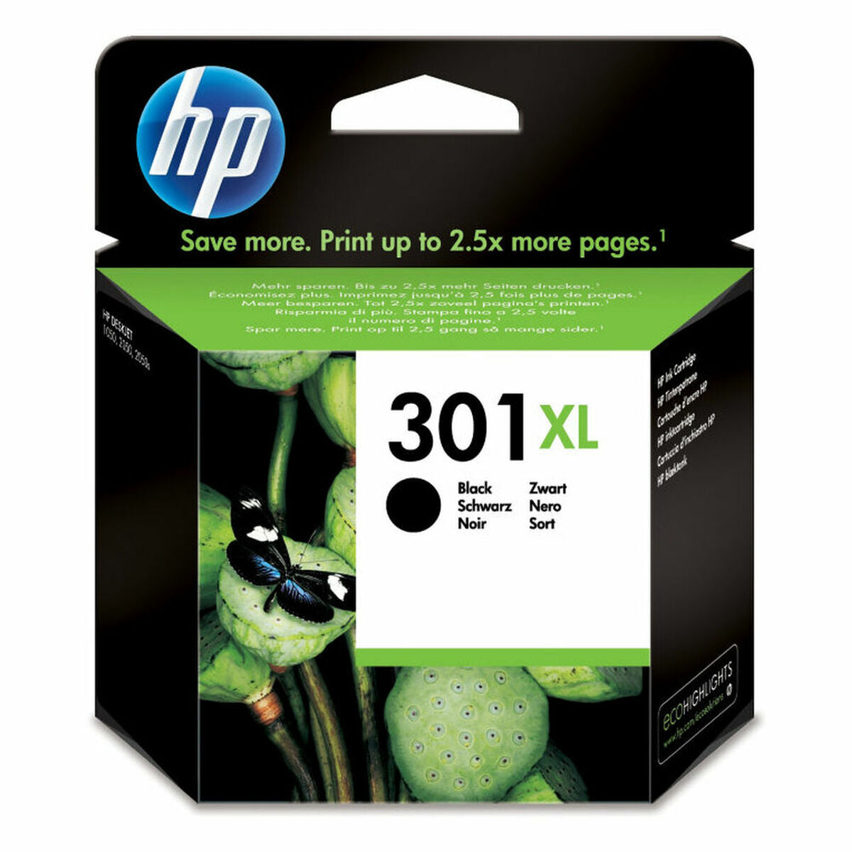 Original Tintenpatrone HP 301XL Schwarz