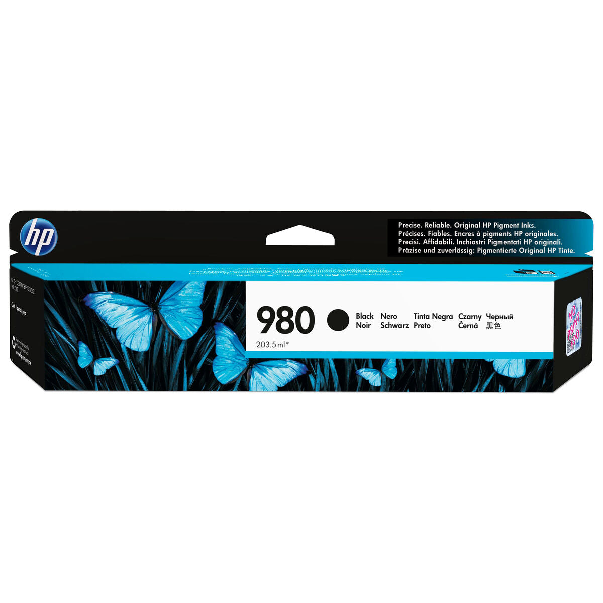Original Tintenpatrone HP D8J10A Schwarz
