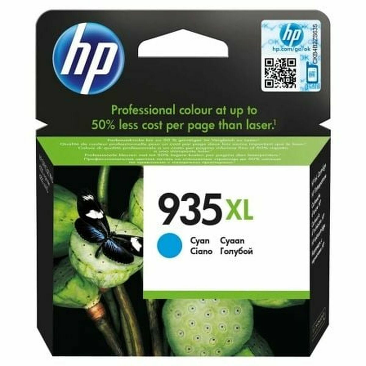 Original Tintenpatrone HP 935XL Blau Türkis