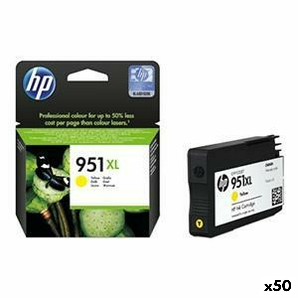 Original Tintenpatrone HP 951 XL Gelb (50 Stück)